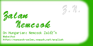 zalan nemcsok business card